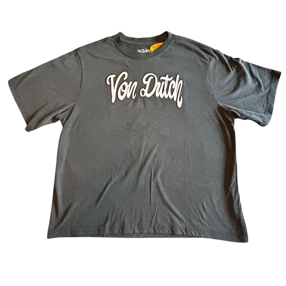 Von Dutch Mens The Originator Flying Eyeball Graphic T-Shirt Black Size M NWT